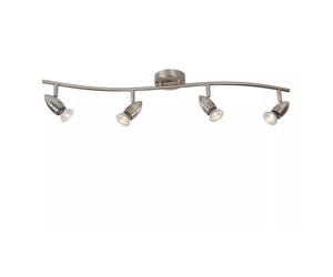 Lucide Faretto lineare LED in metallo con 4 diffusori orientabili dal design mod