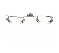 Lucide Faretto lineare LED in metallo con 4 diffusori orientabili dal design mod