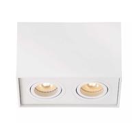 Lucide Faretto quadrato struttura moderna in alluminio con doppio diffusore orie