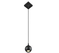 LUCIDE Favori - Lampade a Sospensione Bagno - 1 x GU10 - IP44 - Nero