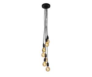 LUCIDE FIX - Lampade a sospensione - 7xE27 - Nero