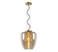 LUCIDE Florien - Lampadario a sospensione, Ø 28 cm, 1 x E27, colore: Ambra