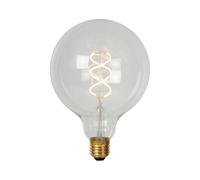 LUCIDE G125 - Lampada da parete - Ø 12,5 cm - LED Dim. - E27-1x5W 2700K - Trasparente