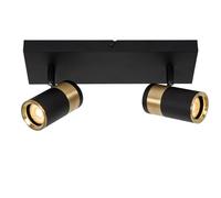 LUCIDE GORIK - Faretto da soffitto, 2 x GU10, colore: Nero