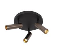 LUCIDE Grado - Faretto da soffitto - Ø 25 cm - 3 x GU10 (MR11) - Ferro grigio