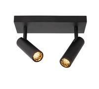 LUCIDE Grado - Faretto da soffitto, 2 x GU10 (MR11), colore: Nero