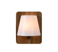 Lucide Idaho della lampada da parete di legno, E14, 15 W, Legno, 12.5 x 12.5 x 25 cm