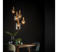 LUCIDE Joanet - Lampadario a sospensione, Ø 71 cm, 5 x E27, colore: Fumo