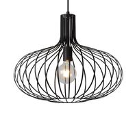 Lucide Lampada a sospensione a gabbia Manuela in nero, 50 cm Lucide