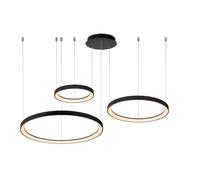 Lucide Lampada a sospensione a LED con triplo cerchio dal design moderno ed eleg