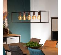 Lucide Lampada a sospensione Arthur, 5 luci, nero Lucide