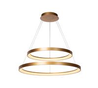 Lucide Lampada a sospensione con doppio led rotondo dal design moderno ed elegan