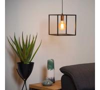 Lucide Lampada a sospensione con struttura e paralume in metallo dalle linee mod