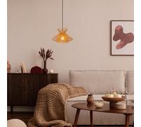 Lucide Lampada a sospensione dal design rustico con paralume in carta Tasman 60