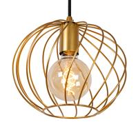 Lucide Lampada a sospensione Danza, 3 luci, tonda, oro Lucide