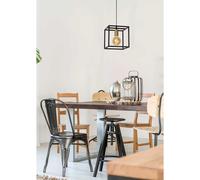Lucide Lampada a sospensione in metallo con diffusore cubico dalle linee moderne