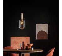 Lucide Lampada a sospensione in metallo con diffusore in vetro dal design modern