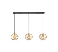 LUCIDE Danza - Lampada a sospensione 3 x E27 in oro opaco/ottone