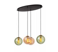 Lucide Lampada a sospensione in metallo dal design moderno con 4 diffusori in ve