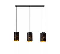 Lucide Lampada a sospensione lineare con 3 diffusori in metallo dal design moder