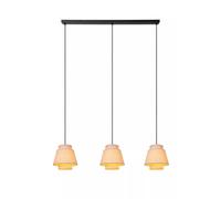 Lucide Lampada a sospensione lineare con 3 diffusori in tessuto dal design moder