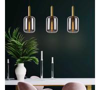 Lucide Lampada a sospensione lineare con 3 diffusori in vetro dal design moderno