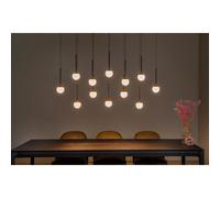 Lucide Lampada a sospensione lineare in alluminio con 12 diffusori in acrilico a [EEK: G]