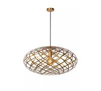 Lucide Lampada a sospensione moderna diffusore pendente in metallo ovale intrecc