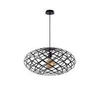Lucide Lampada a sospensione moderna diffusore pendente in metallo ovale intrecc
