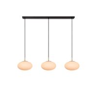 Lucide Lampada a sospensione moderna in metallo con 3 diffusori lineari in vetro