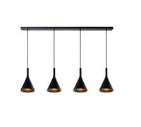 Lucide Lampada a sospensione moderna lineare con diffusore a forma di cono in ce