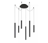 Lucide Lampada a sospensione moderna rotonda in metallo e 6 diffusori a LED dimm [EEK: G]