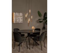 Lucide Lampada a sospensione rotonda in alluminio con 6 diffusori LED dimmerabil