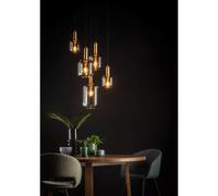 Lucide Lampada a sospensione rotondo dal design moderno con 5 diffusori in vetro