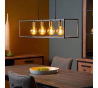 Lucide Lampada a sospensione Ruben con cornice, 4 luci Lucide
