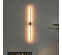 Lucide Lampada da parete grande a LED dimmerabile dal design moderno Marnik Nero [EEK: G]