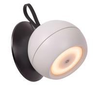LED Batteria Spot da Parete Regolabile Alluminio Nero Bianco IP54 3000 K Faretto