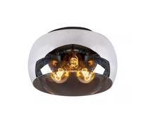 Lucide Lampada da soffitto con struttura in metallo e diffusore rotondo in vetro