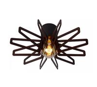 Lucide Lampada da soffitto con struttura moderna in metallo e diffusore in legno