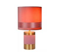 Lucide Lampada da tavolo con base in metallo e paralume in cotone dal design mod