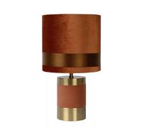 Lucide Lampada da tavolo con base in metallo e paralume in cotone dal design mod