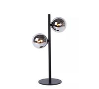 Lucide Lampada da tavolo con struttura e base in acciaio 2 diffusori a boccia di