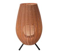 Lucide LED da tavolo esterni Colin, accu, 36 cm, naturale Lucide