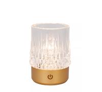 Lucide Lampada da tavolo ricaricabile in metallo e diffusore a led in acrilico L