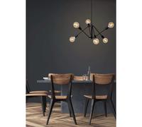 Lucide Lampadario in metallo dal design moderno con 6 luci orientabili Lester Ne