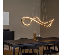 Lucide Lampadario moderno in alluminio con doppio diffusore sagomato a LED dimme