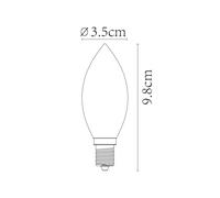 Lucide Lampadina a candela E14 3W 2.200K dimmerabile Lucide