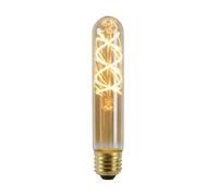 Lucide Lampadina LED - Lampada a filamento - Diametro 3 cm - Dimb. LED - E27-1x5W 2200K - Ambra, 3 cm x 3 cm x 15 cm