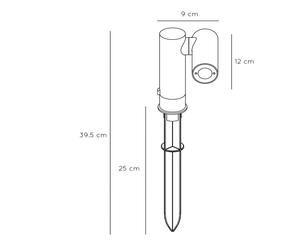 Lucide Lampioncino LED Tatum con spot girevole, 43 cm Lucide