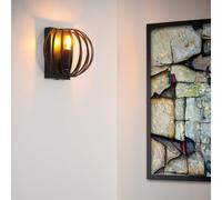 Lucide Applique Manuela a gabbia, nero Lucide